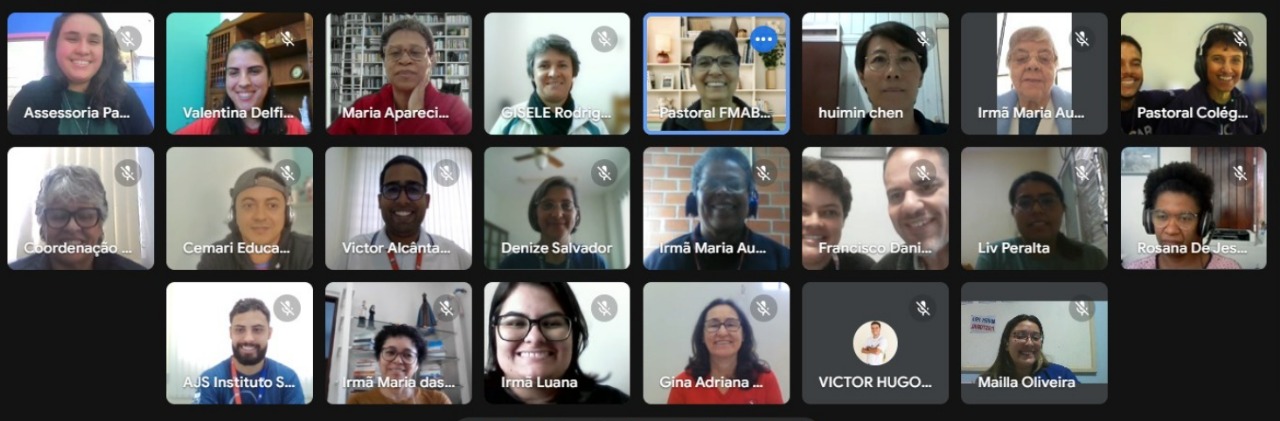 Pastoral Juvenil reúne Coordenadores e Assessores em manhã de encontro online
