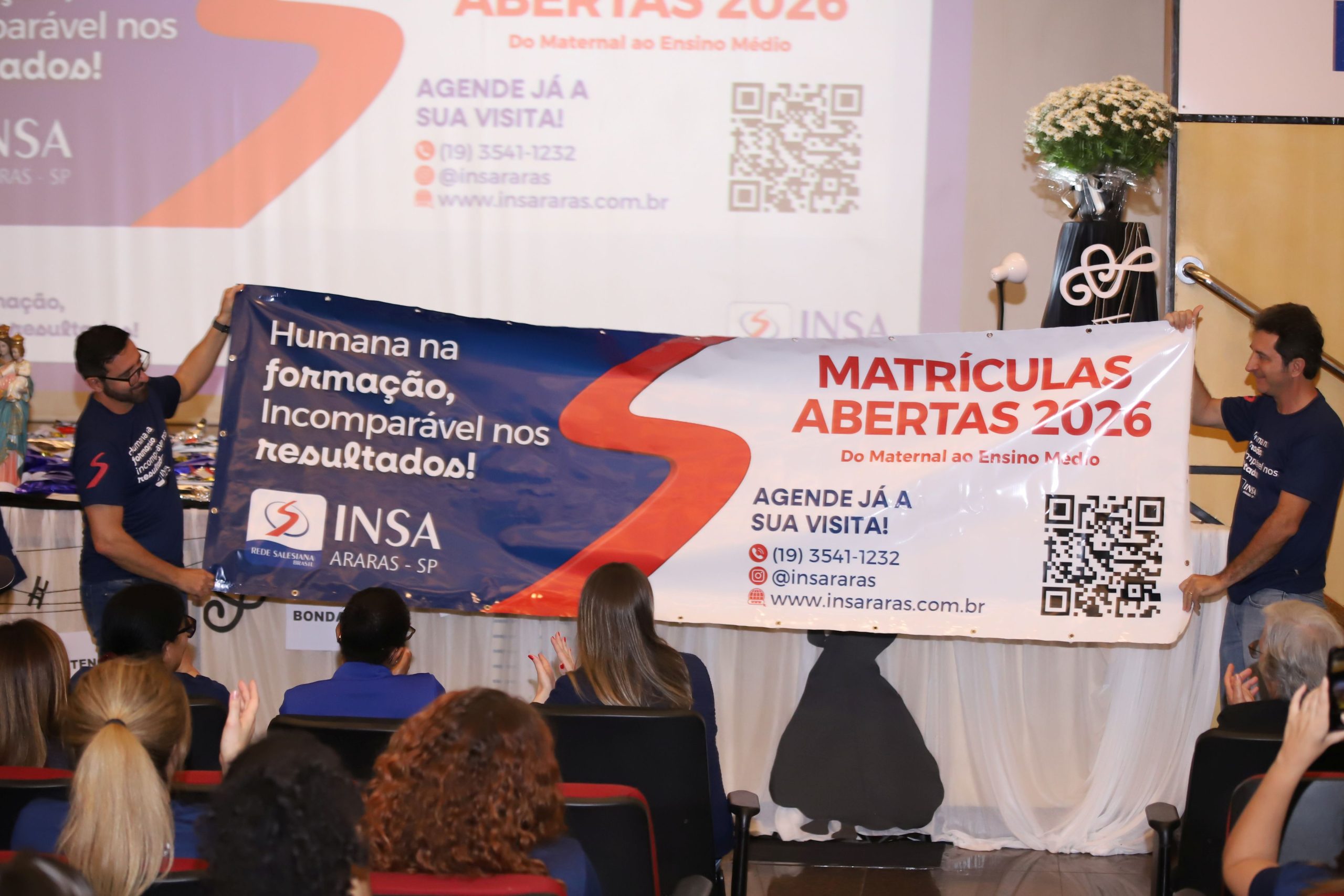 Festa da Matrícula 2026 reúne colaboradores do INSA em Araras