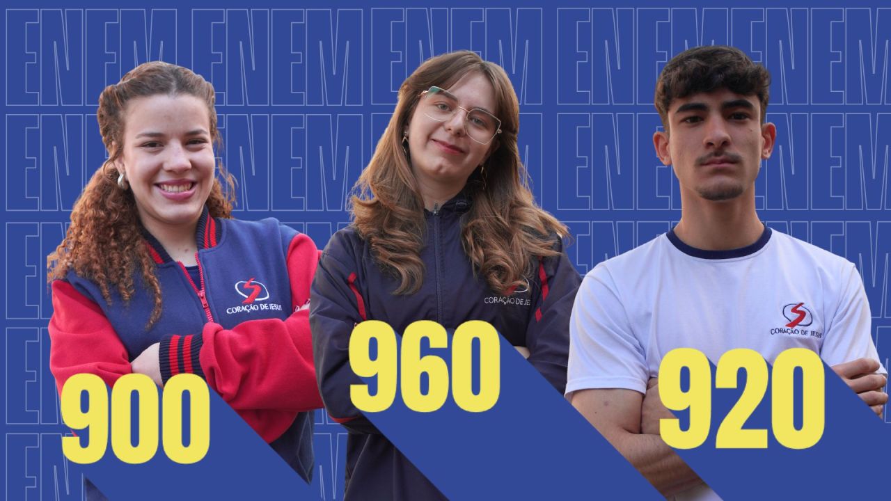Estudantes do Instituto Coração de Jesus brilham no ENEM e conquistam vagas em universidades públicas