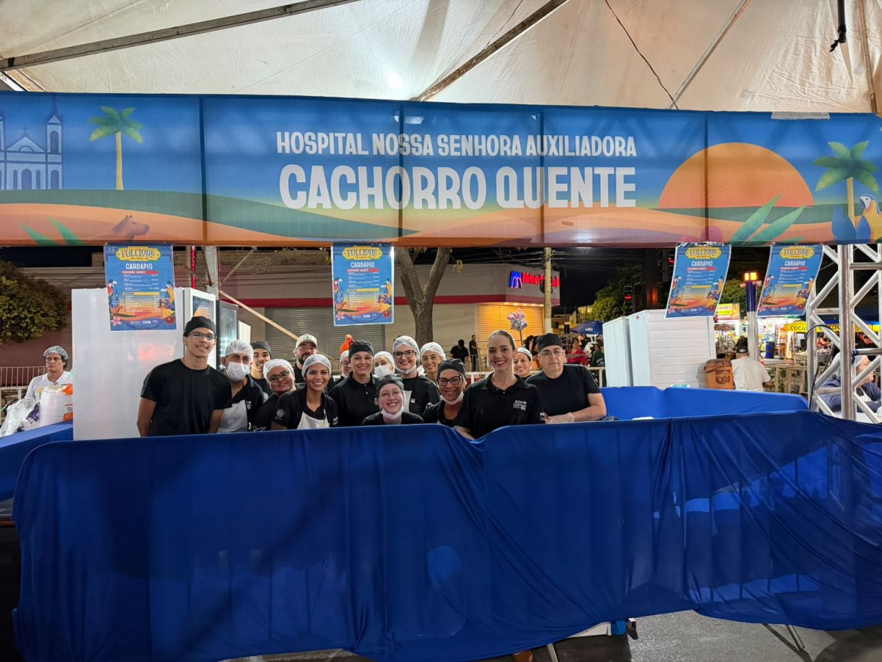 Hospital Auxiliadora participa da 36ª Festa do Folclore com apoio de colaboradores e empresas parceiras   