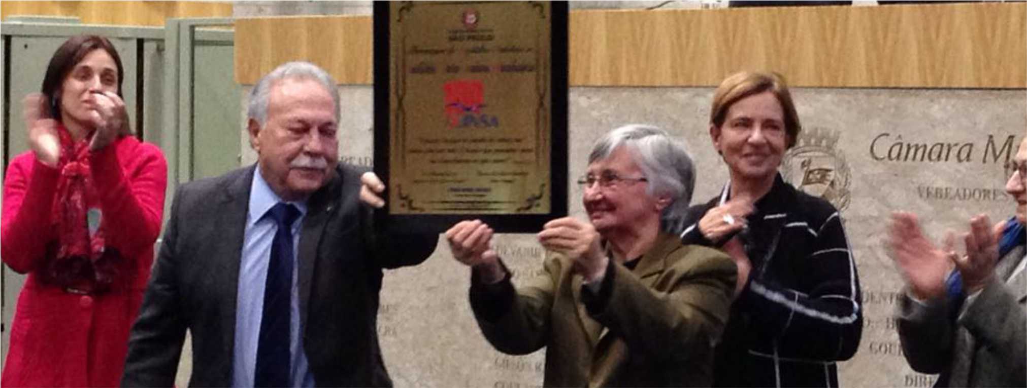 INSA é homenageado na Câmara municipal de São Paulo