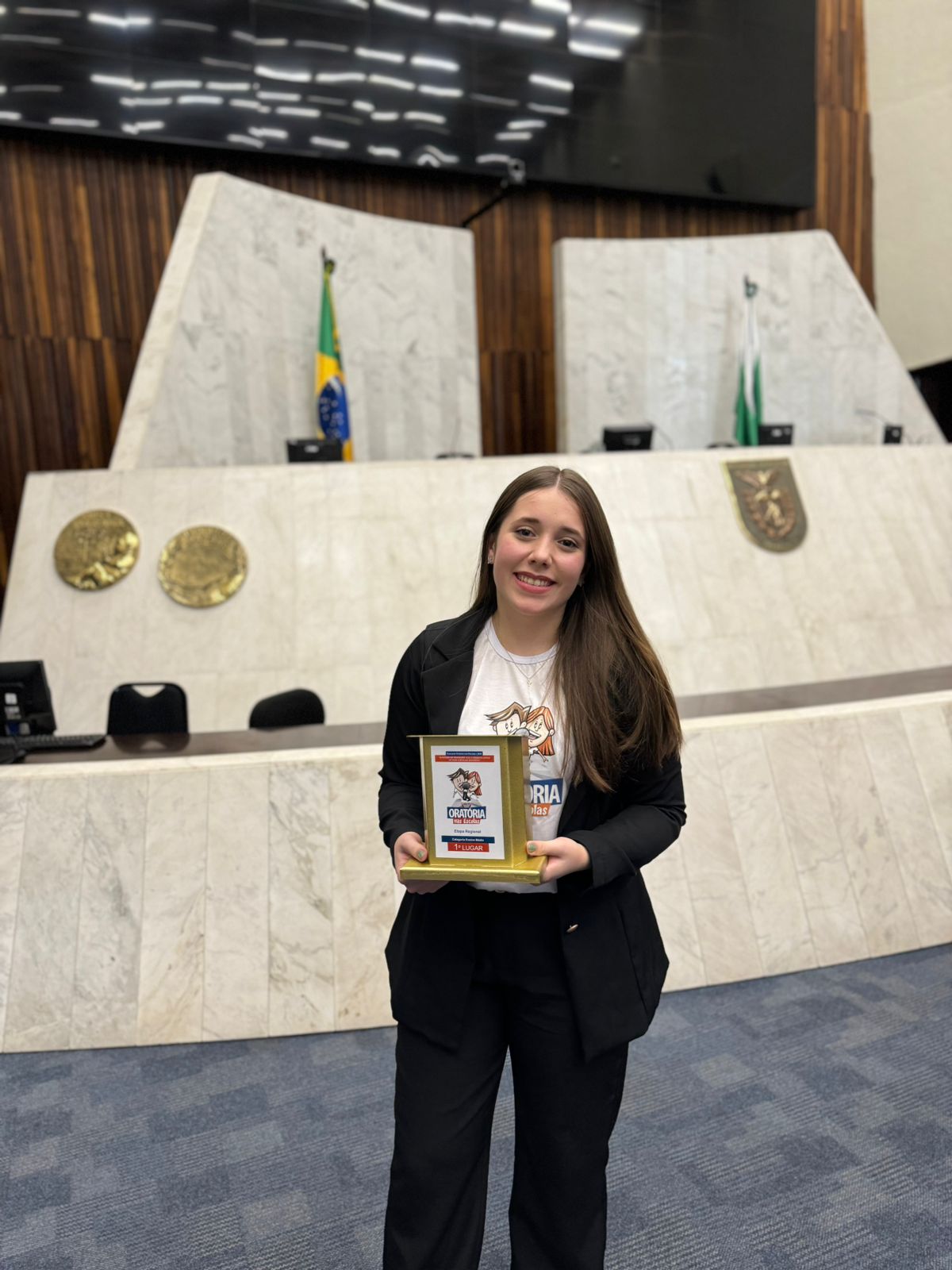 Estudante do IMA de Rio do Sul brilha e vence a etapa estadual do concurso Oratória nas Escolas – Ensino Médio