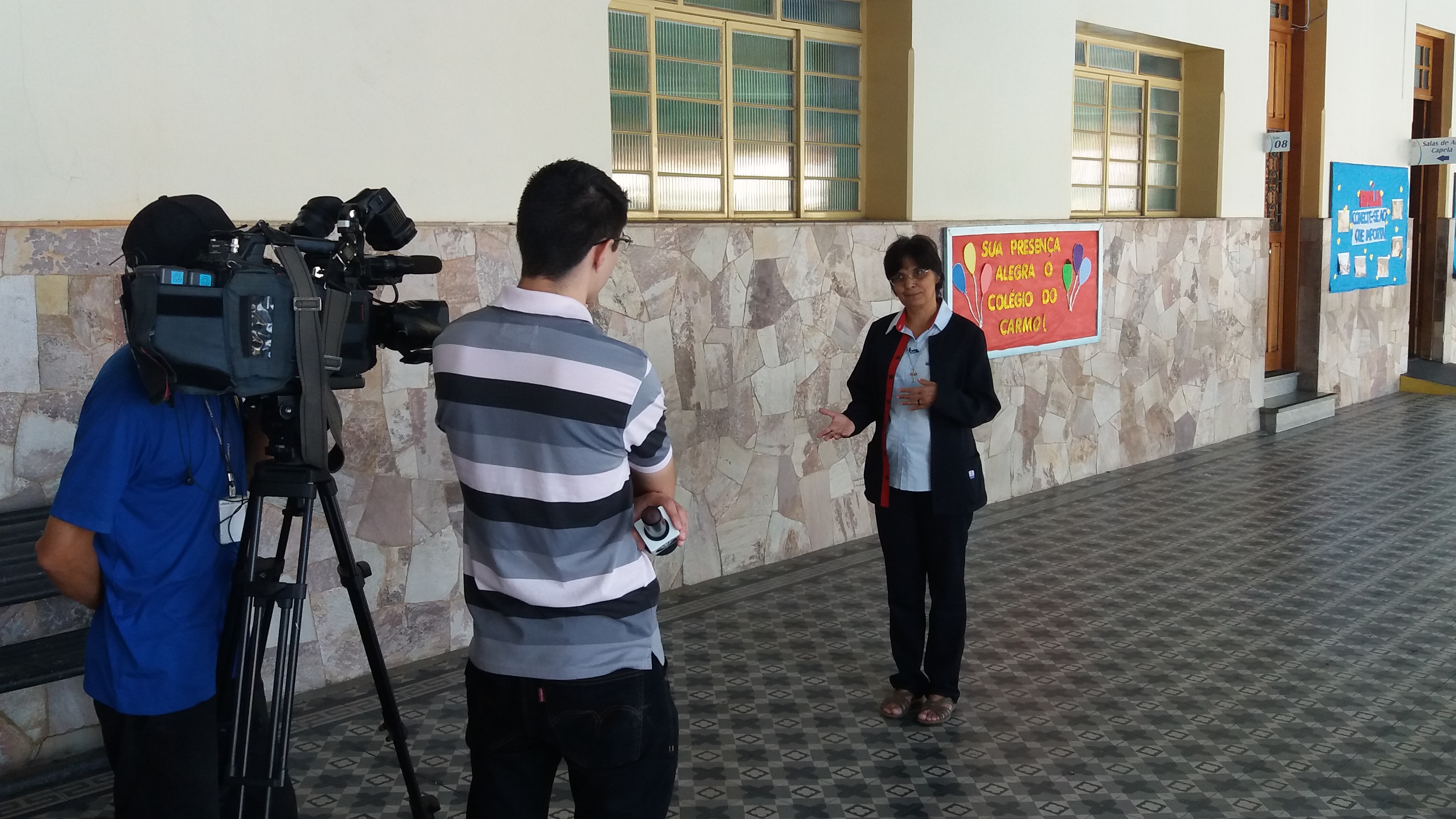 Instituto Nossa Senhora do Carmo participa de gravação com a TV Aparecida