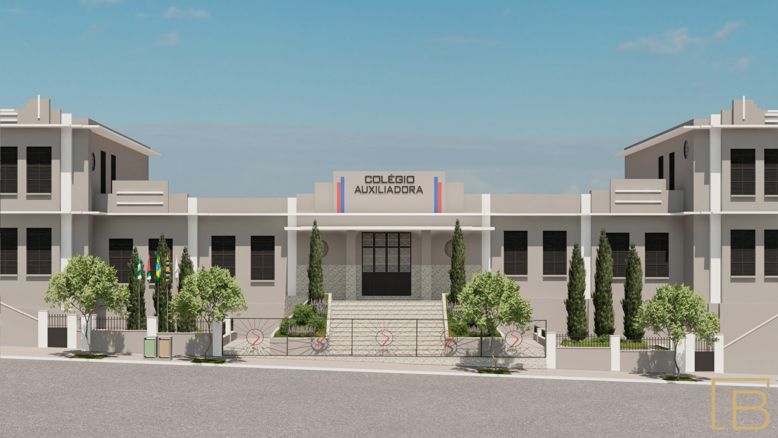 Colégio Nossa Senhora Auxiliadora divulga projeto de restauro da fachada para o ano do Centenário
